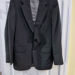 Men's Size 40L Stafford Charcoal Gray Men's Blazer GUC
